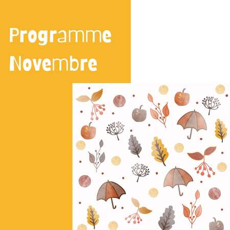 Programme du mois de novembre