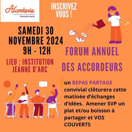 FORUM ANNUEL DES ACCORDEURS - SAMEDI 30/11