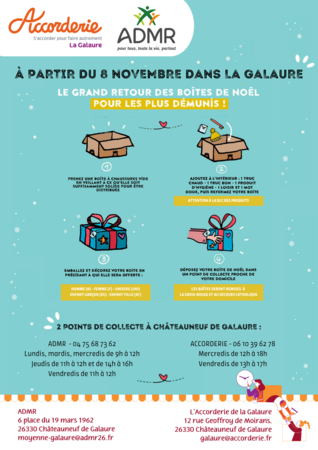 Collecte de boîtes de Noël solidaires