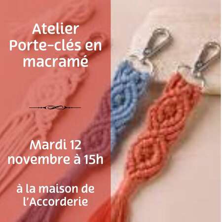 Atelier porte-clés en macramé