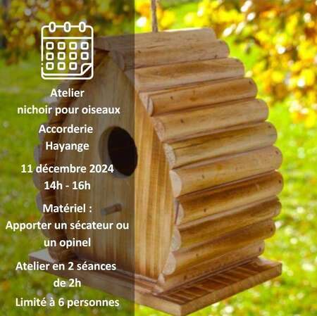 Atelier nichoir pour les oiseaux