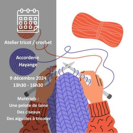 Atelier tricot / crochet