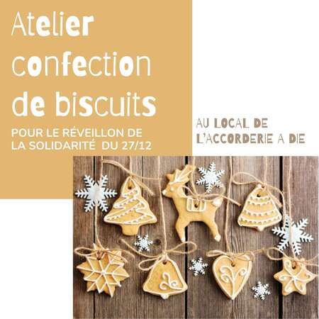 Atelier confection de biscuits