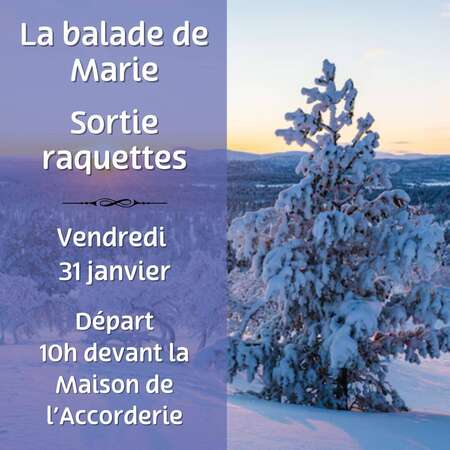 La balade de Marie - Sortie raquettes