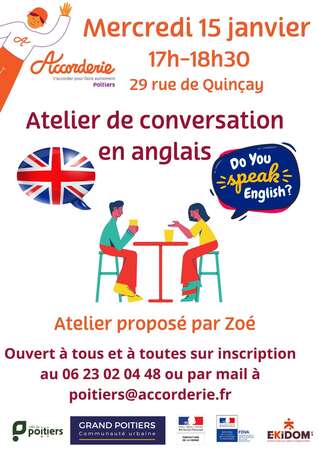 Atelier de conversation en anglais