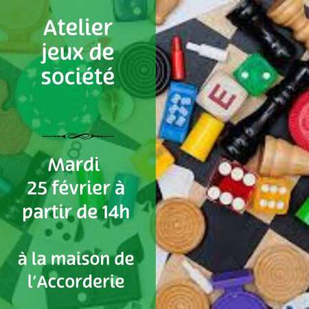 Atelier jeux de société