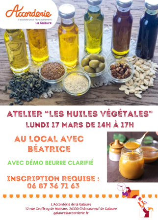 Les huiles végétales